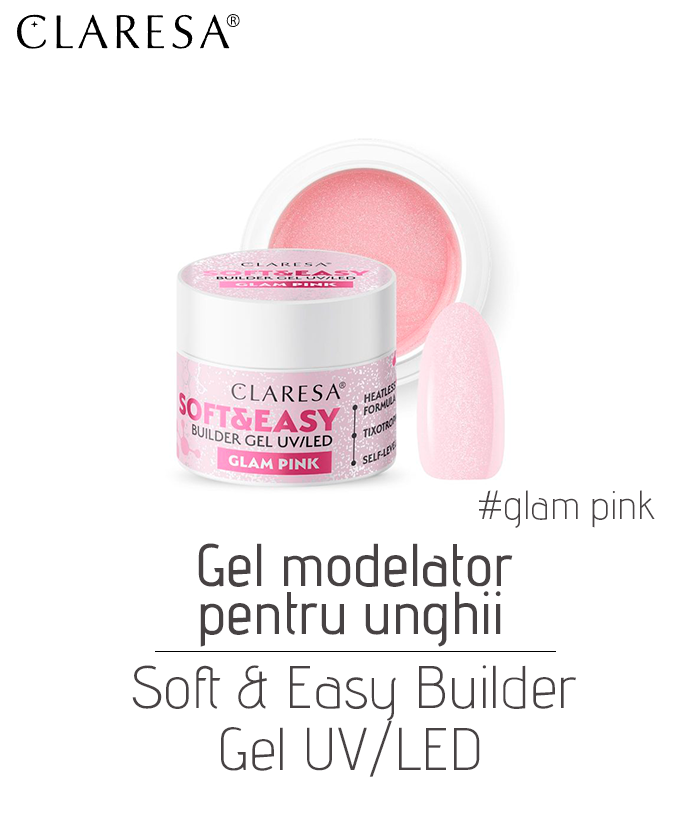 Gel modelator pentru unghii Soft&Easy Builder gel UV/LED, 12 g - imagine 4