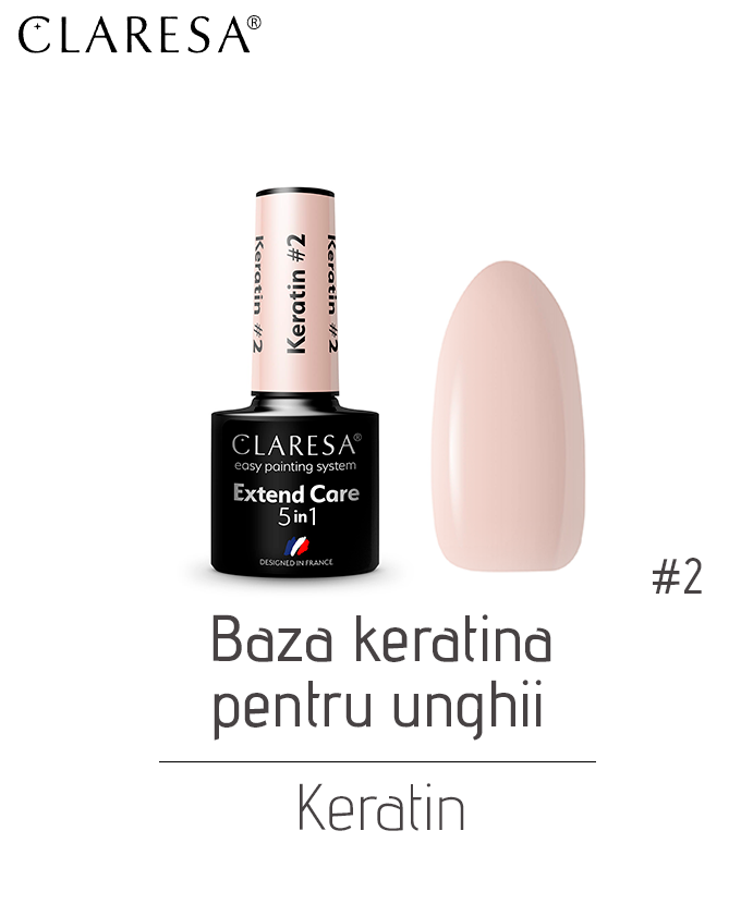 Baza keratina pentru unghii KERATIN, 5 gr - imagine 2