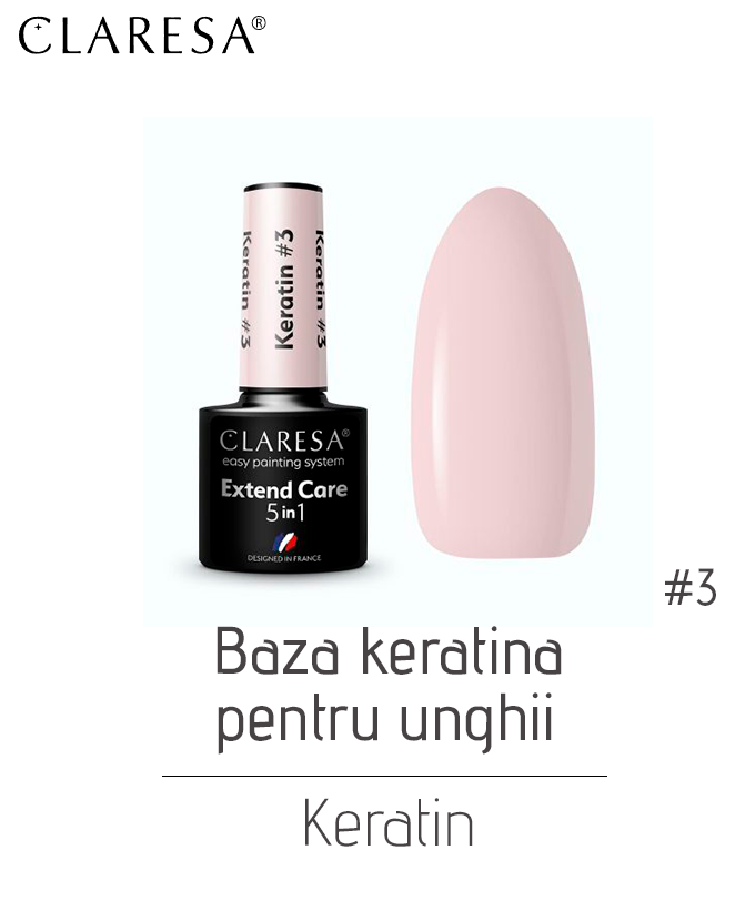 Baza keratina pentru unghii KERATIN, 5 gr - imagine 3