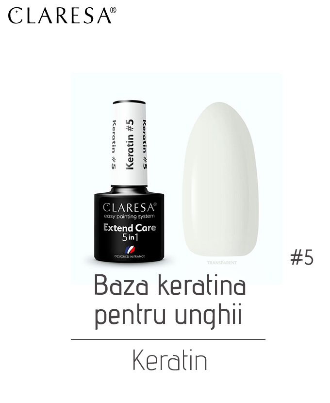 Baza keratina pentru unghii KERATIN, 5 gr - imagine 5