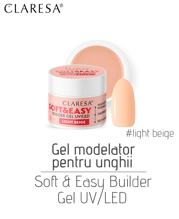 Gel modelator pentru unghii Soft&Easy Builder gel UV/LED, 12 g - imagine 6