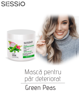 Mască pentru păr deteriorat Green Peas, 450 ml