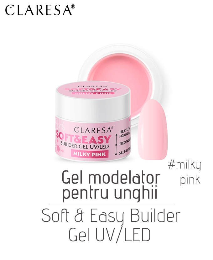 Gel modelator pentru unghii Soft&Easy Builder gel UV/LED, 15 g - imagine 2