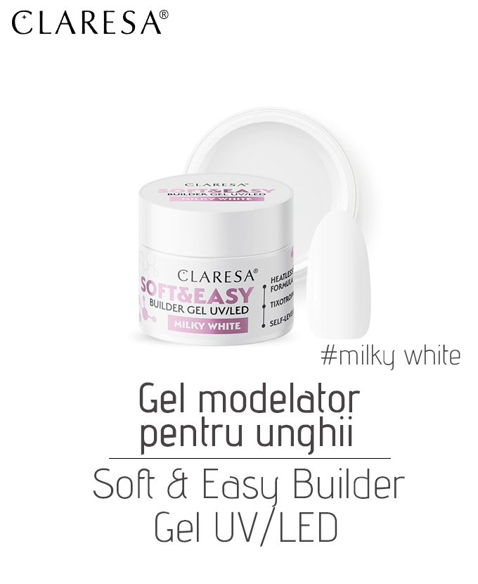 Gel modelator pentru unghii Soft&Easy Builder gel UV/LED, 12 g - imagine 8