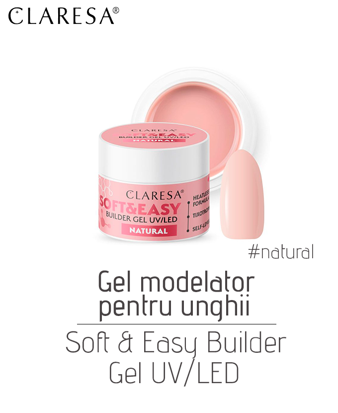 Gel modelator pentru unghii Soft&Easy Builder gel UV/LED, 12 g - imagine 9