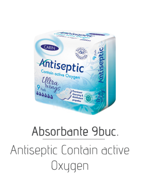 Absorbante Antiseptic Contain active Oxygen, 9 buc