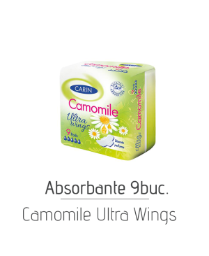 Absorbante Camomile Ultra Wings, 9 buc