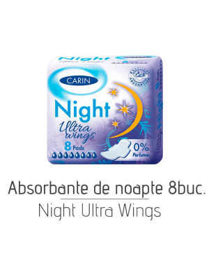 Absorbante de noapte Night Ultra Wings, 8 buc