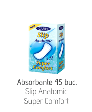 Absorbante Slip Anatomic Super Comfort, 45 buc