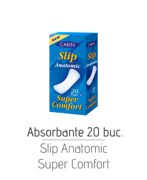 Absorbante Slip Anatomic Super Comfort, 20 buc