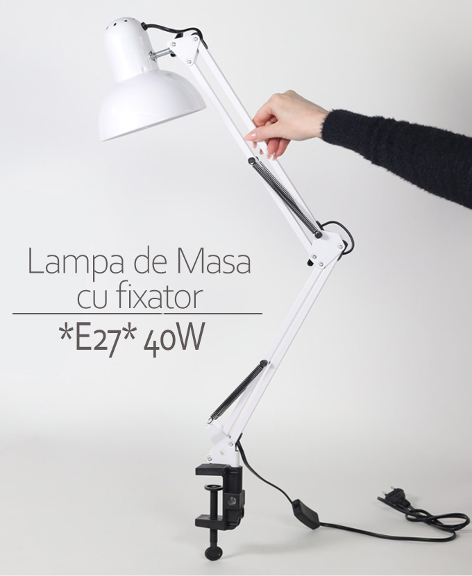 Lampa de Masa *E27* 40W cu fixator - imagine 2